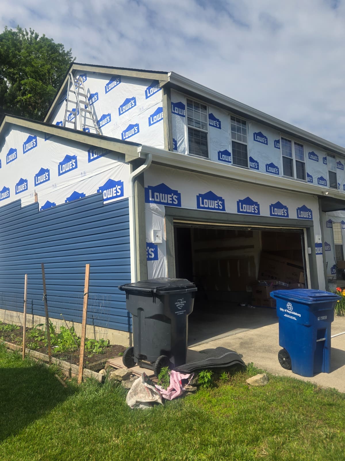 Vinyl siding gable detail
