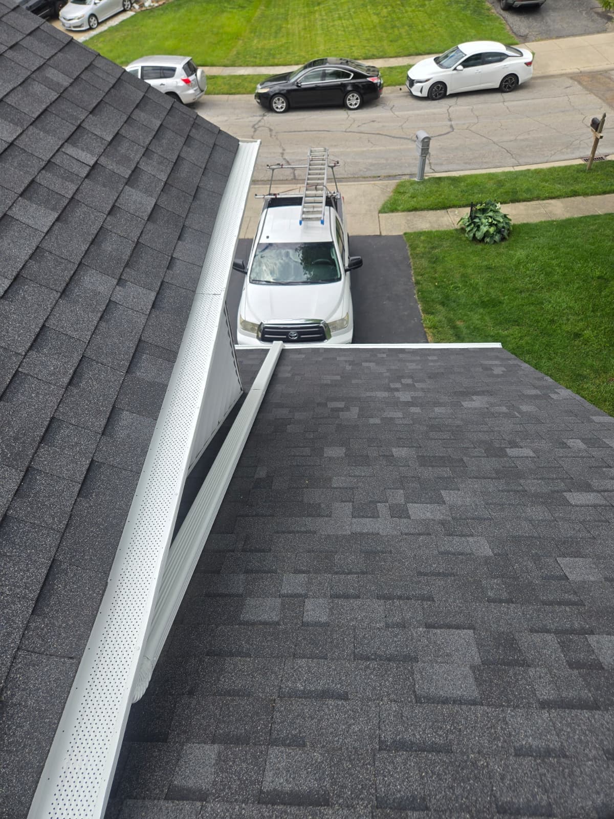 Gutter system close-up